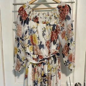 BOHO OFF SHOULDER MAXI DRESS